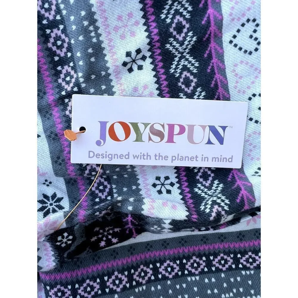 Joyspun Flannel Stripe PJ Bottoms, Women's M (8-10)